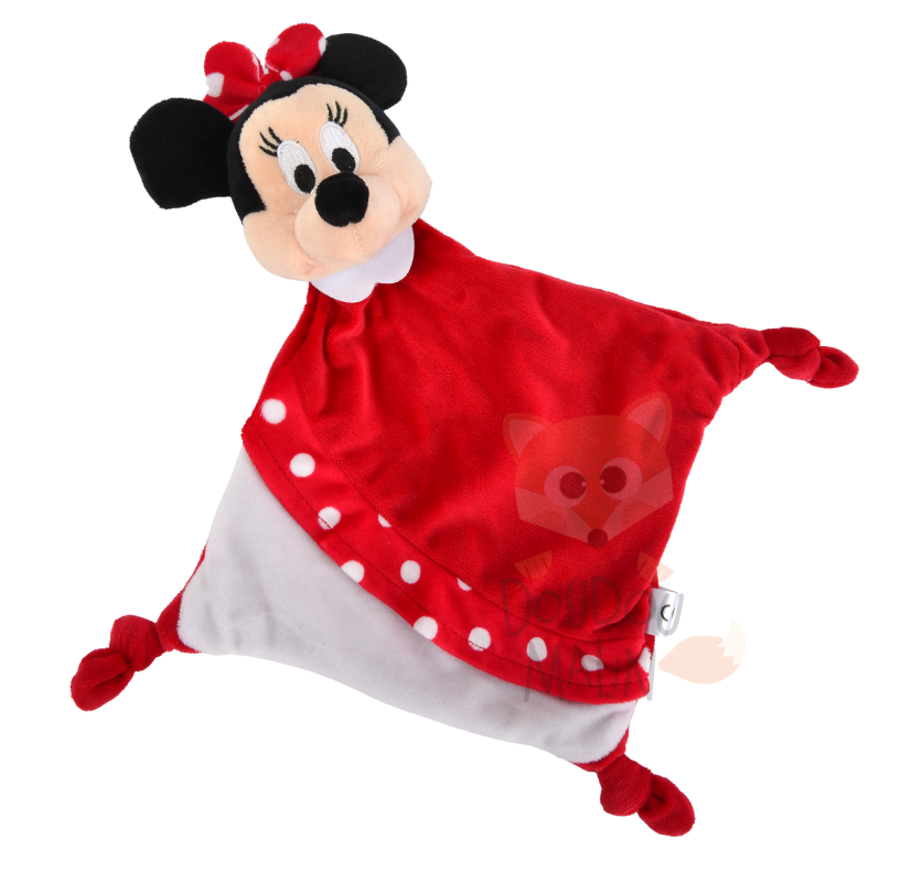  baby comforter minnie mouse red white  